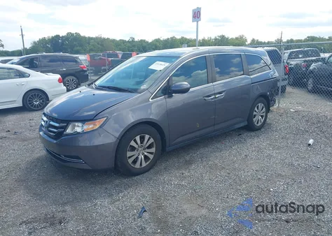 2015 Honda Odyssey Ex z USA, uszkodzony, nr VIN 5FNRL5H46FB033923